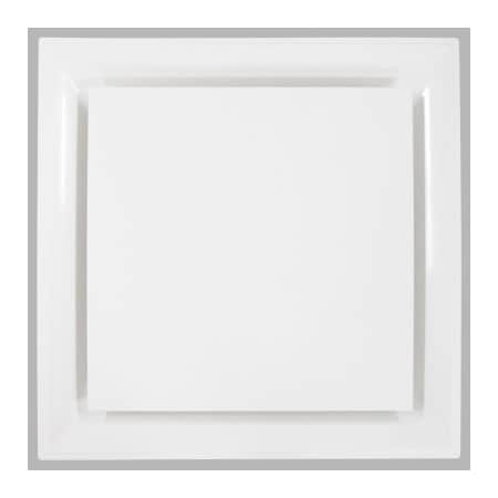 American Louver Stratus Plastic Plaque Diffuser For T-Grid Ceiling, R6 Insulated, White